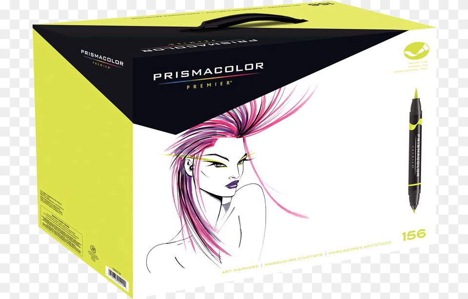 Prismacolor Premier Brush Marker Set Of Prismacolor Premier Markers, Book, Publication, Adult, Person Free Png Download