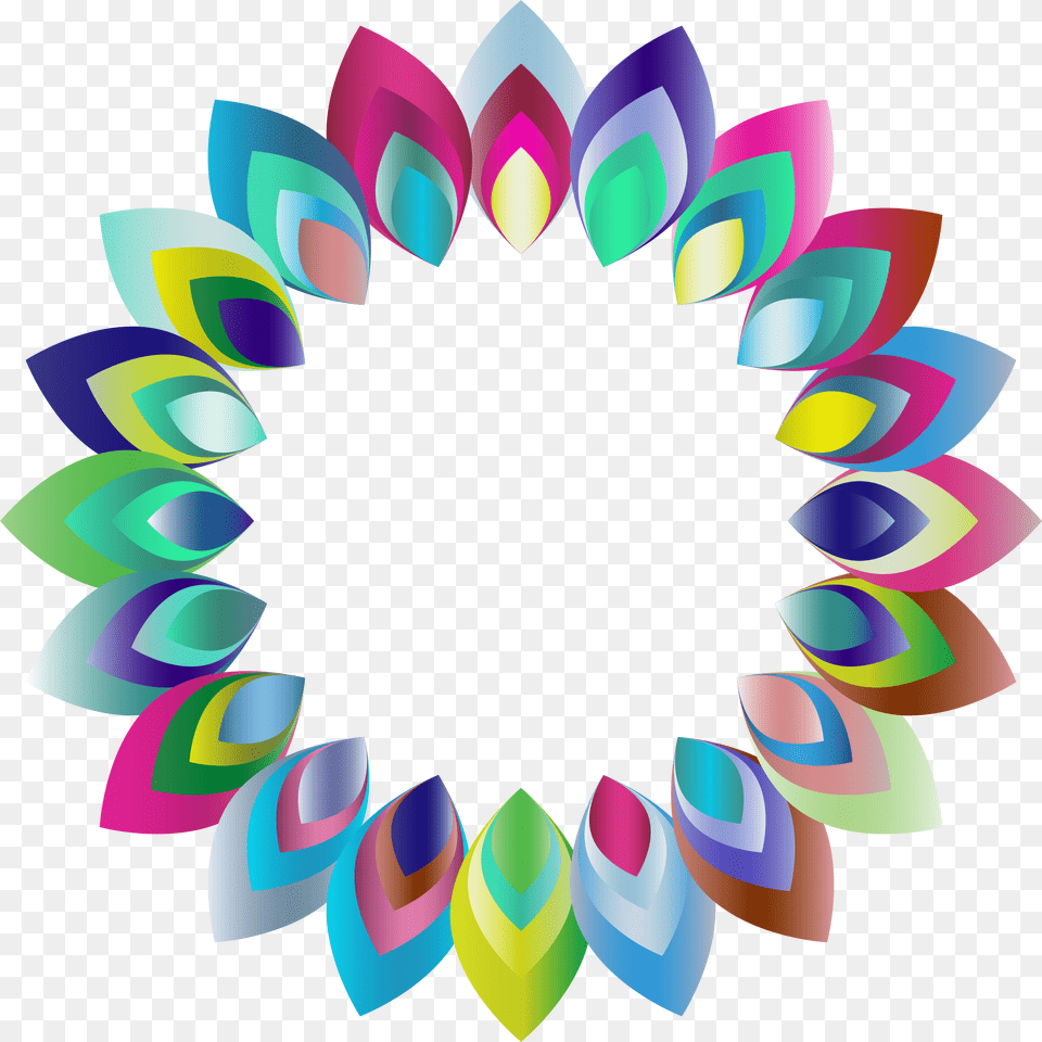 Prismatic Abstract Blossom Icons, Art, Graphics, Pattern, Accessories Png