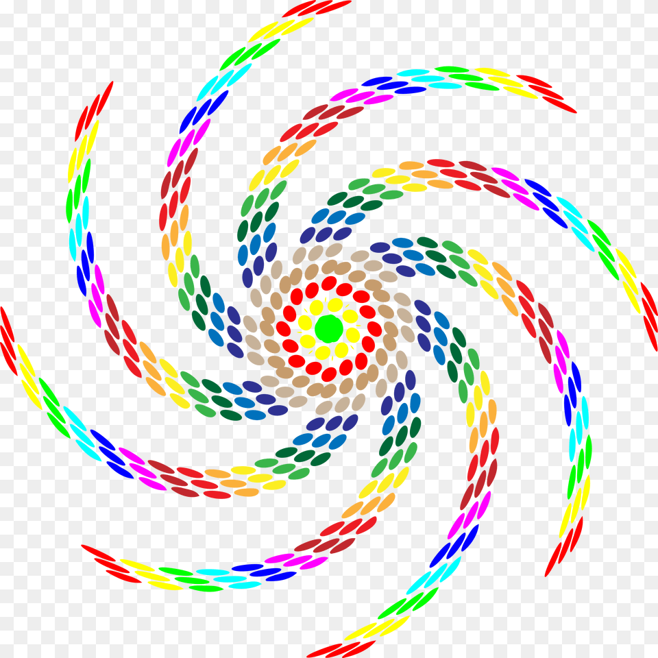 Prismatic Abstract Design 3 Clip Arts, Coil, Spiral Free Transparent Png