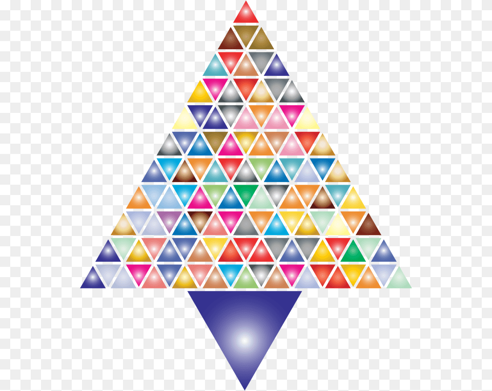 Prismatic Abstract Triangular Christmas Tree Triangle, Art, Lighting Free Transparent Png