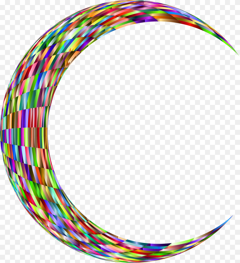 Prismatic Crescent Grid Icons, Hoop, Astronomy, Moon, Nature Png Image