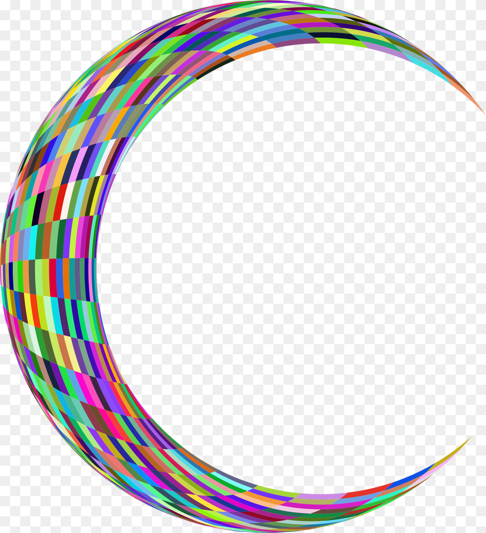 Prismatic Crescent Grid Icons, Hoop, Astronomy, Moon, Nature Free Png
