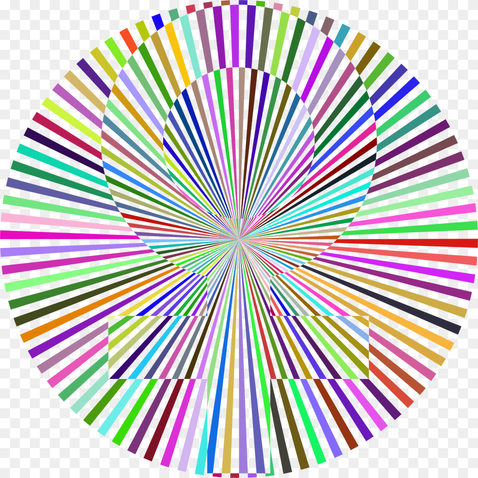 Prismatic Female Symbol Sunburst Flower Of Life Optical Illusions, Pattern, Machine, Wheel, Art Png