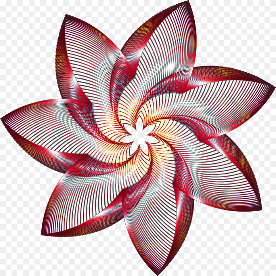 Prismatic Flower Line Art No Background Icons Free Transparent Png