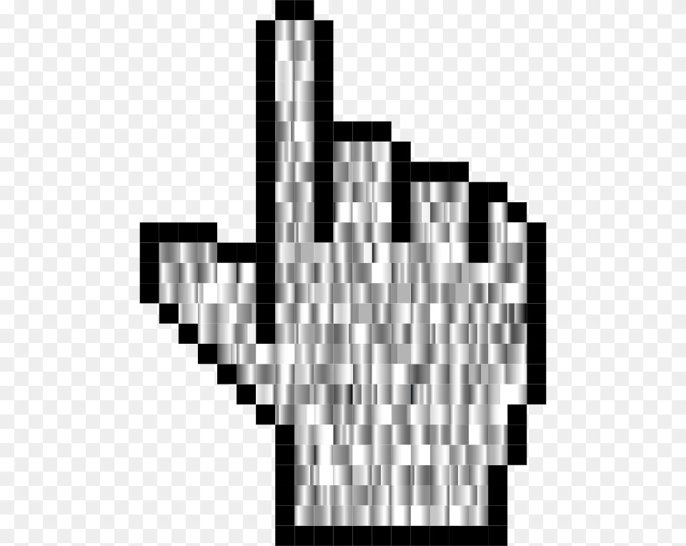 Prismatic Hand Cursor Pointer Grid Mouse Hand Icon, Aluminium Free Transparent Png