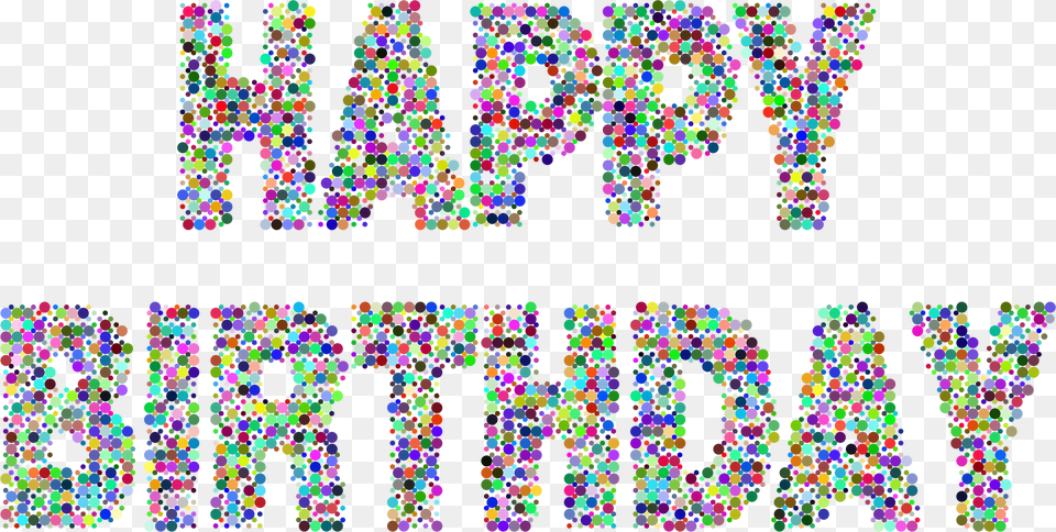 Prismatic Happy Birthday Circles Clip Arts Birthday Celebration Happy Birthday Clip Art, Purple, Text Png