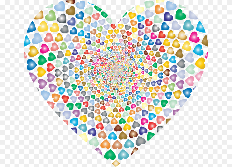 Prismatic Hearts Vortex Heart Big Heart People Inside, Art, Accessories, Food, Sweets Free Png