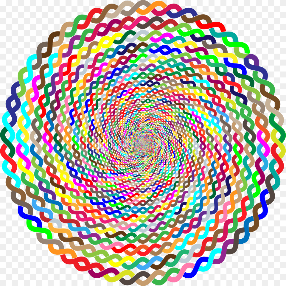 Prismatic Intertwined Vortex No Circle, Coil, Spiral, Dynamite, Weapon Free Png Download