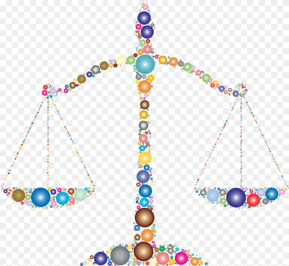 Prismatic Justice Scales Circles 2 Clip Arts Scales Of Justice Art Cc, Accessories, Jewelry, Necklace, Cross Free Png