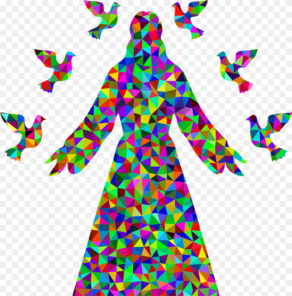 Prismatic Low Poly Jesus Christ Icons, Art, Person, Paper Free Png