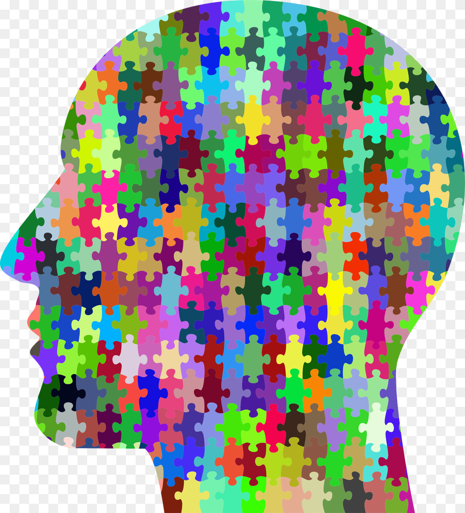 Prismatic Man Head Puzzle Clip Arts, Game, Jigsaw Puzzle, Person Free Png