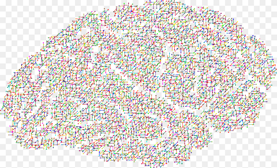 Prismatic Molecular Brain Clip Arts Brain Eegs, Art, Pattern Png Image