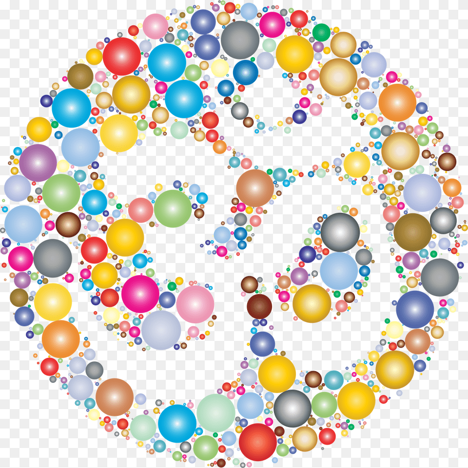 Prismatic Om Symbol Negative Space Circles 2 Clip Arts Yoga Y Crecimiento Personal, Text, Number Png Image