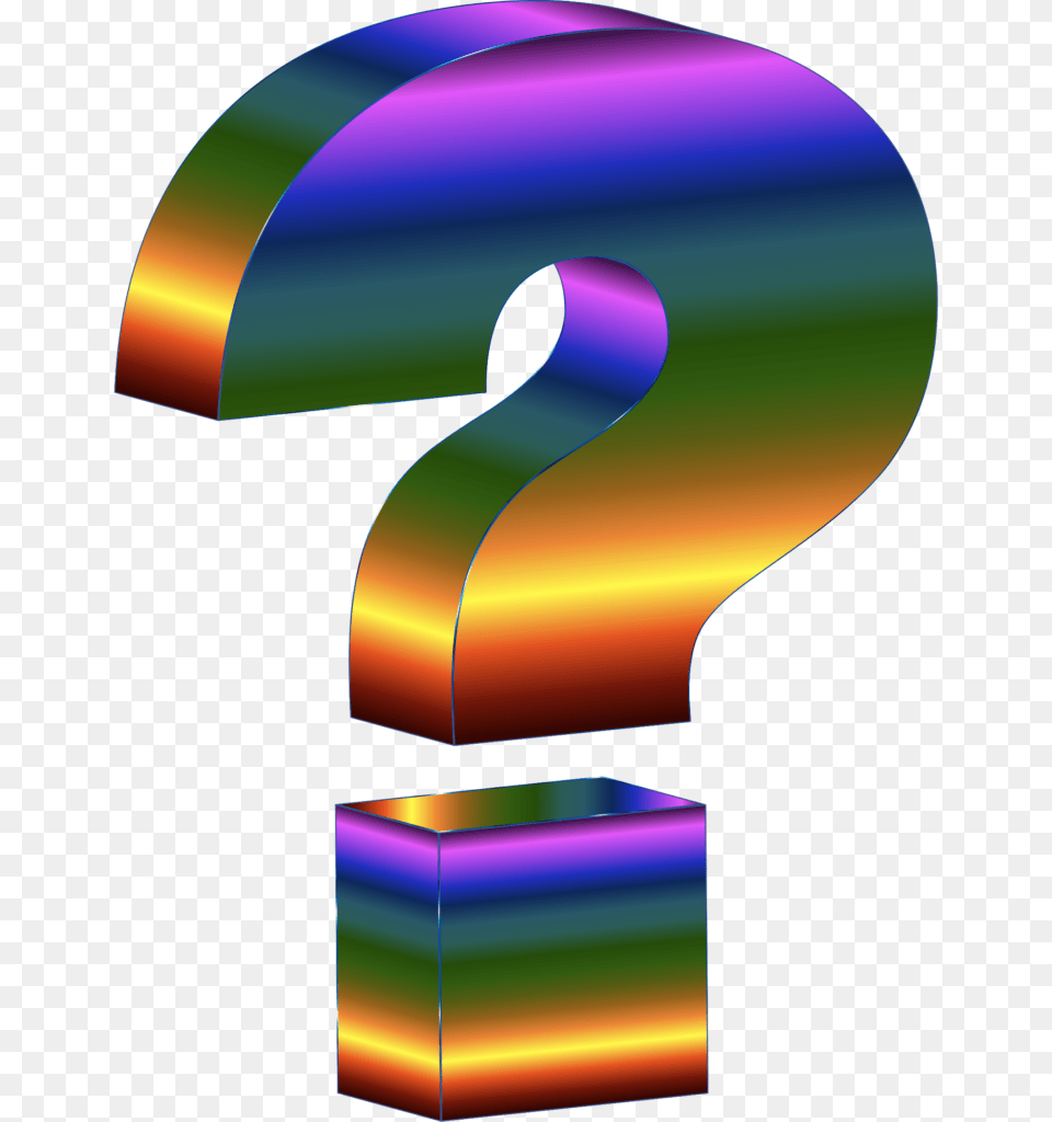 Prismatic Question Mark Vector Clipart Clip Art, Number, Symbol, Text, Disk Free Png