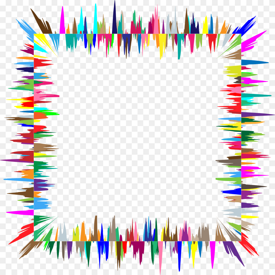 Prismatic Sound Wave Frame Icons, Pattern, Art, Accessories, Graphics Free Png