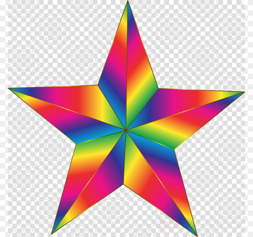 Prismatic Star Clipart Star Clip Art, Star Symbol, Symbol Png