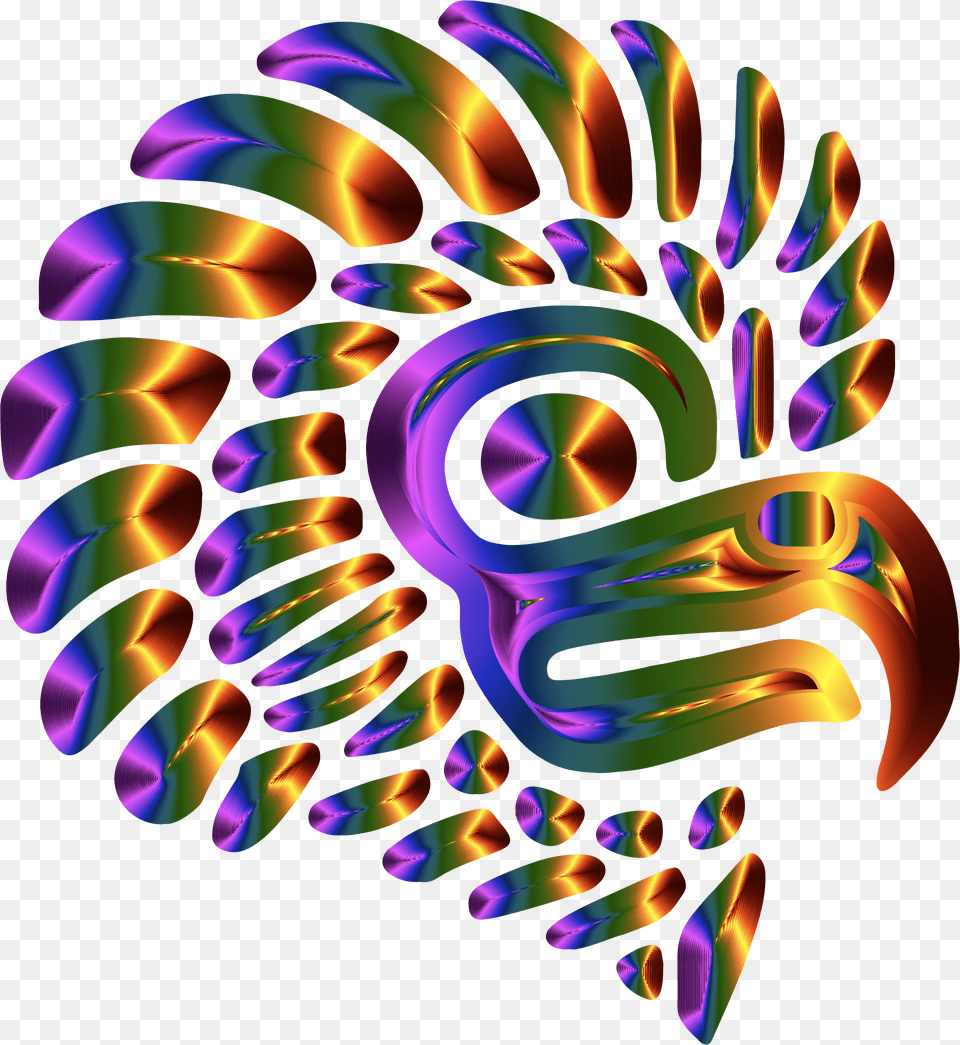 Prismatic Stylized Mexican Eagle Silhouette 5 Clip Eagle Mexican Vector, Pattern, Accessories, Art, Graphics Png