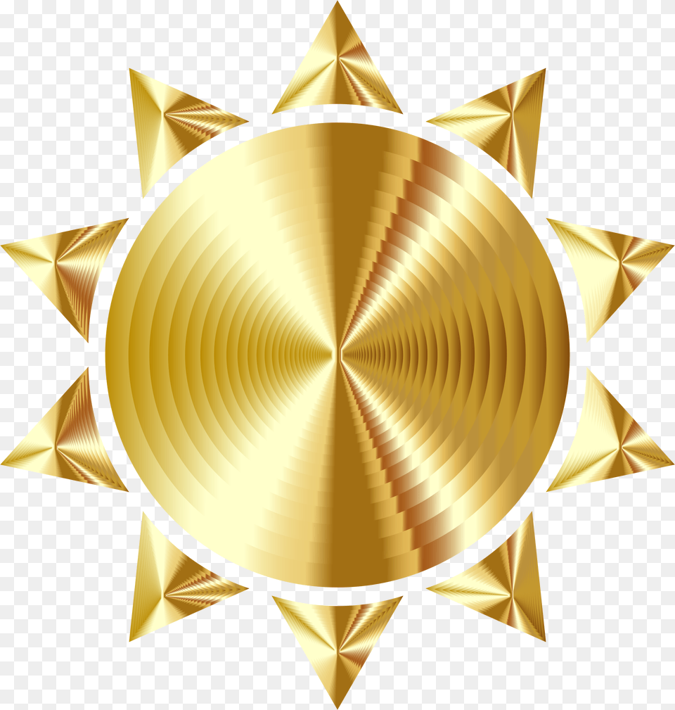 Prismatic Sun Icon Variation 6 Clip Arts Gold Sun Icon, Chandelier, Lamp, Symbol Free Png