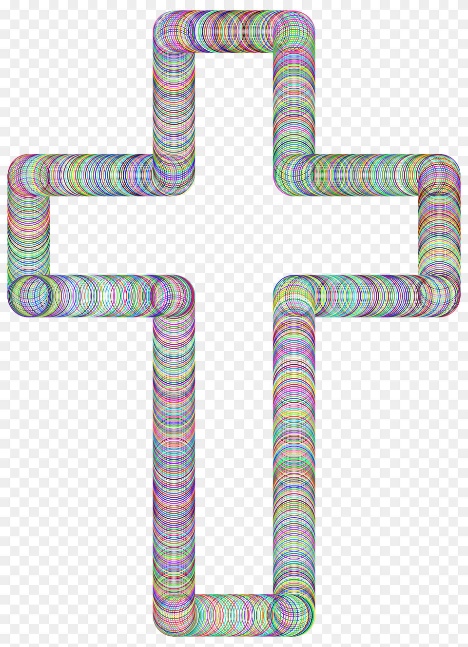 Prismatic Tubes Cross, Symbol, Pattern, Spiral, Art Free Png