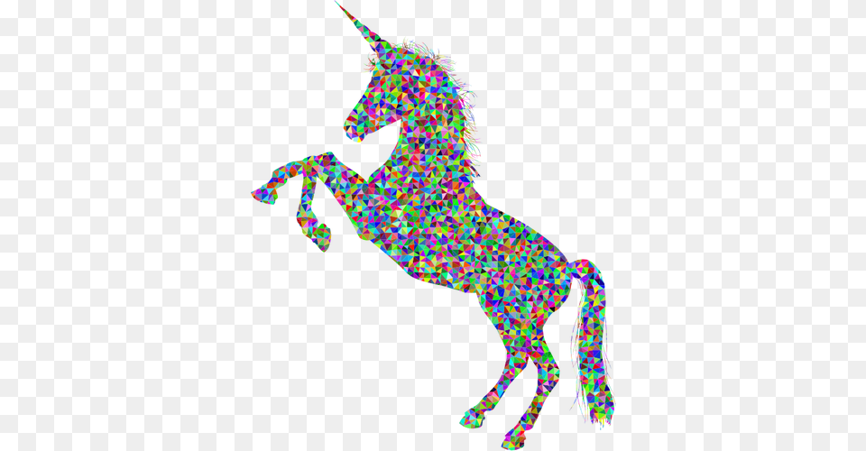 Prismatic Unicorn Silhouette Public Domain Vectors Unicorn Silhouette, Art, Animal, Horse, Mammal Free Transparent Png