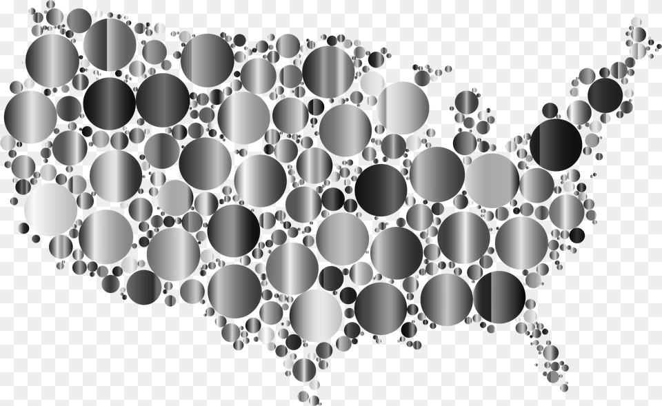 Prismatic United States Map Circles 5 Clip Arts Clip Art, Graphics, Accessories, Jewelry, Necklace Free Transparent Png