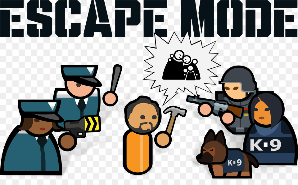 Prison Clipart Escaped Prisoner Prison Architect Escape Mode Score, People, Person, Firearm, Weapon Png