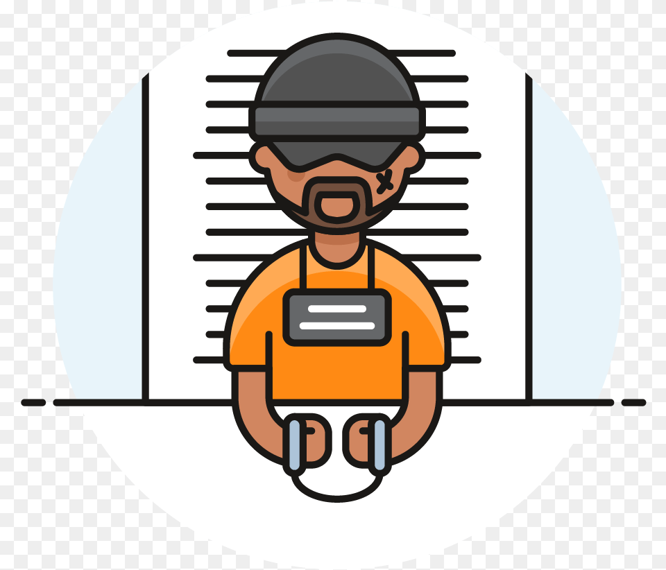 Prisoner Male African American Criminal Jail Clipart, Face, Head, Person Free Png Download