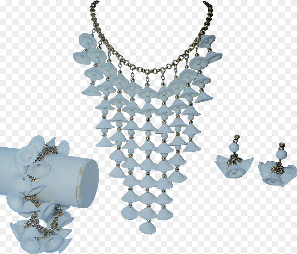 Pristine Napier 1972 Temple Bell Cascade Parure Necklace Necklace, Accessories, Earring, Jewelry, Diamond Free Png