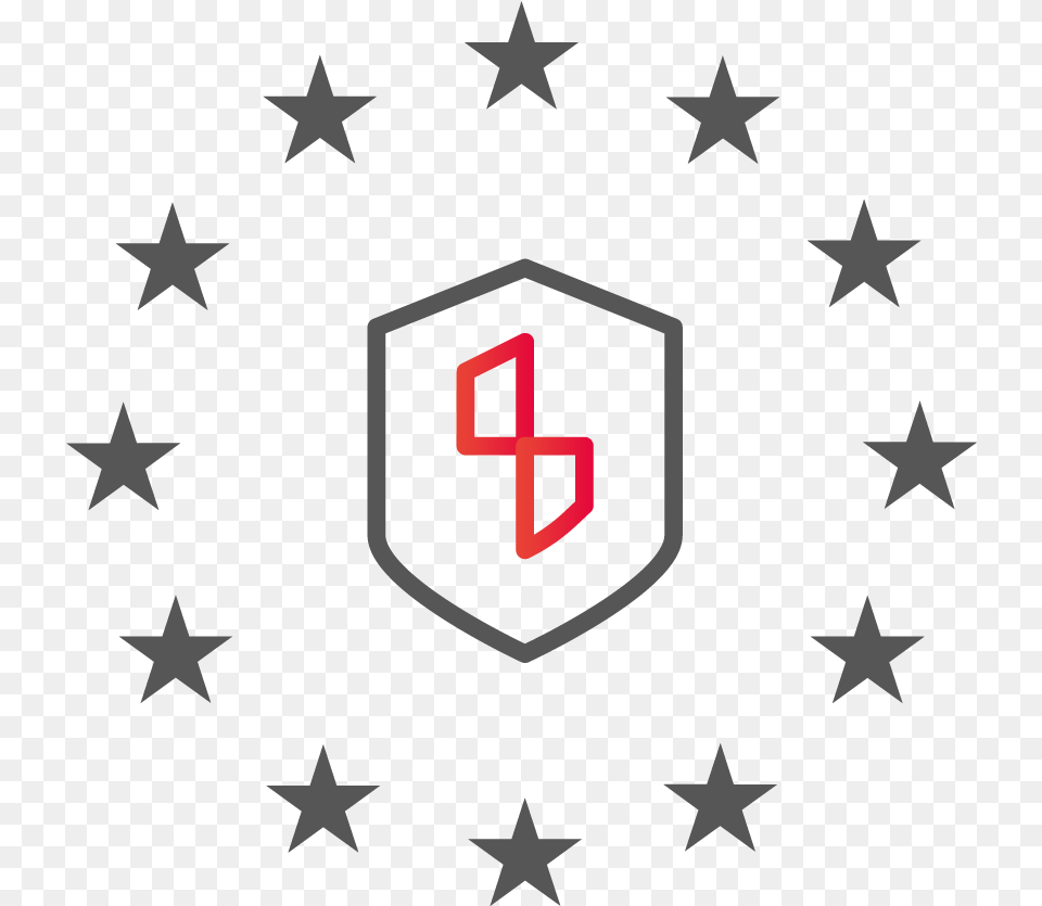 Privacy Shield With Stars Around European Union, Armor, Symbol Free Transparent Png