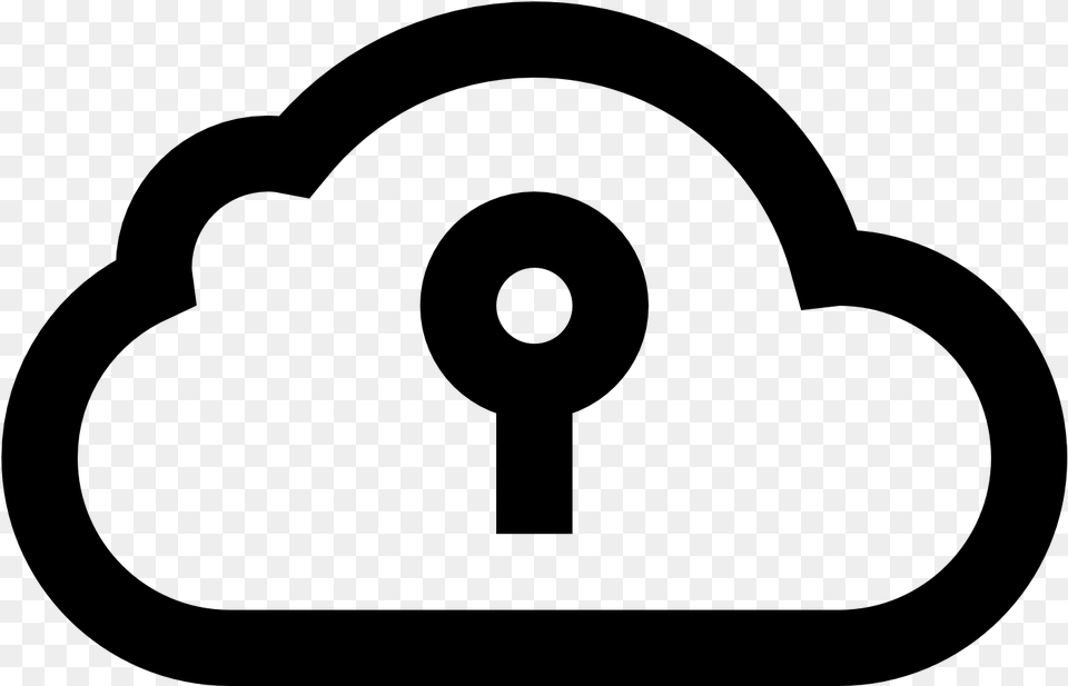 Private Cloud Icon Storage Cloud Icon White, Gray Free Png