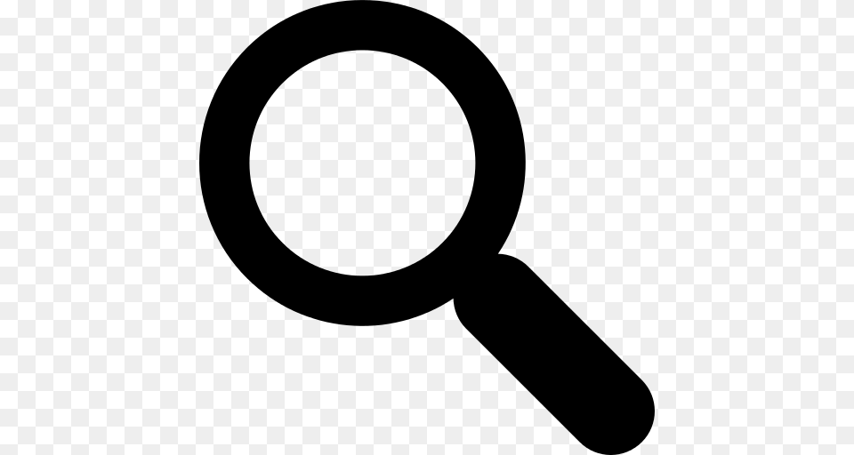 Private Eye Magnifying Glass Icon, Gray Png