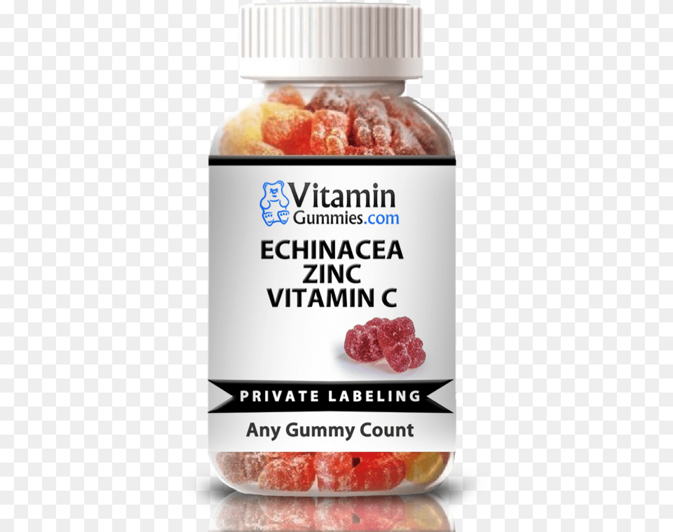 Private Label Echinacea Zinc Vitamin C Gummy Supplement Cbd Gummies White Label, Berry, Food, Fruit, Plant Free Png