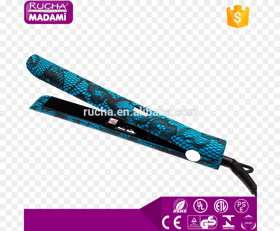 Private Label Personalized 470 Degrees Flat Iron Titanium Hair Iron, Blade, Razor, Weapon Png