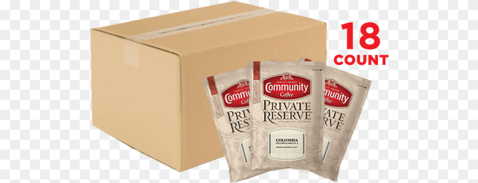 Private Reserve Colombia Toledo Labateca Coffee Packets Community Coffee Dark Roast Ground Coffee Espresso, Box, Cardboard, Carton, Package Free Transparent Png