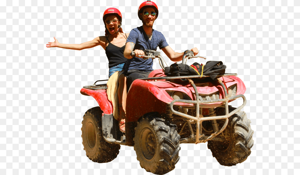 Private Tours Riding Atv, Vehicle, Transportation, Adult, Man Free Png Download