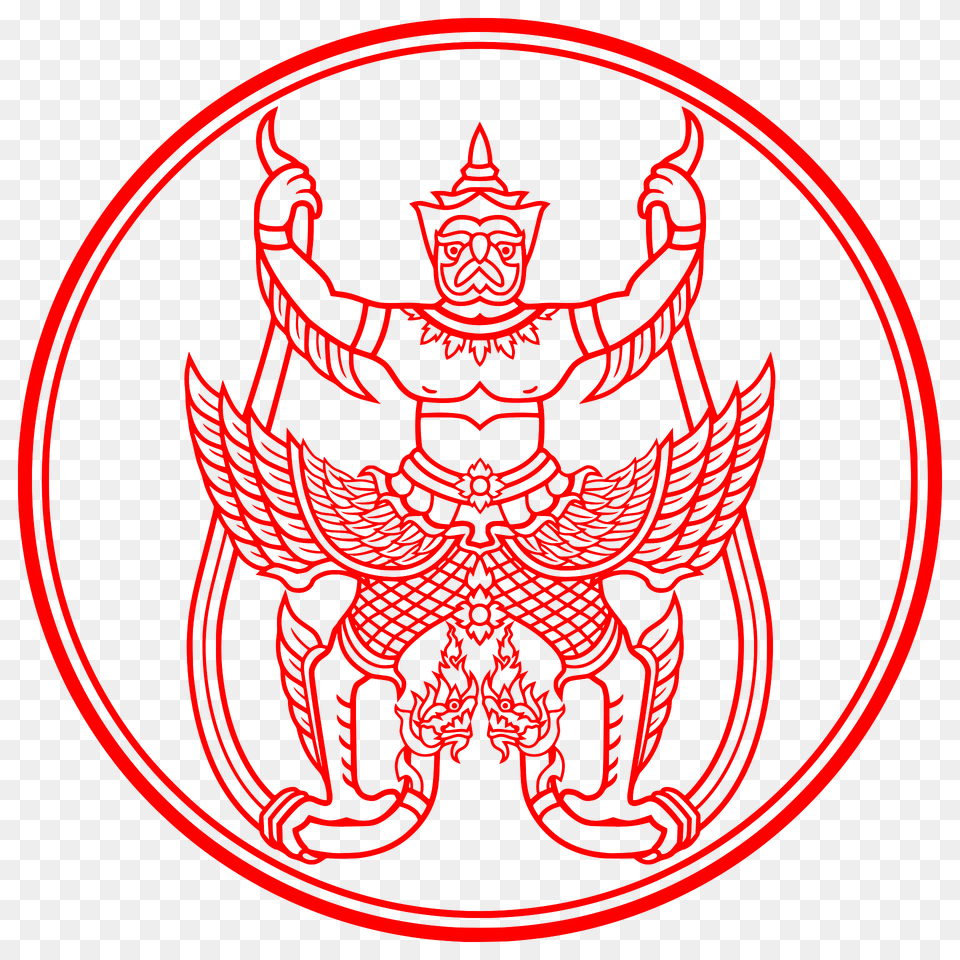 Privy Seal Of King Rama Ii Buddha Loetla Nabhalai Clipart, Emblem, Symbol, Logo, Person Free Png