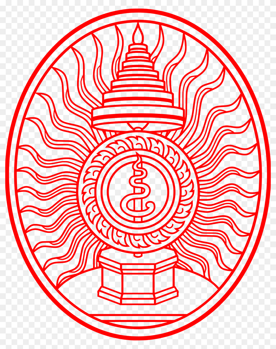 Privy Seal Of King Rama Ix Bhumibol Adulyadej Clipart, Emblem, Symbol, Logo Free Png
