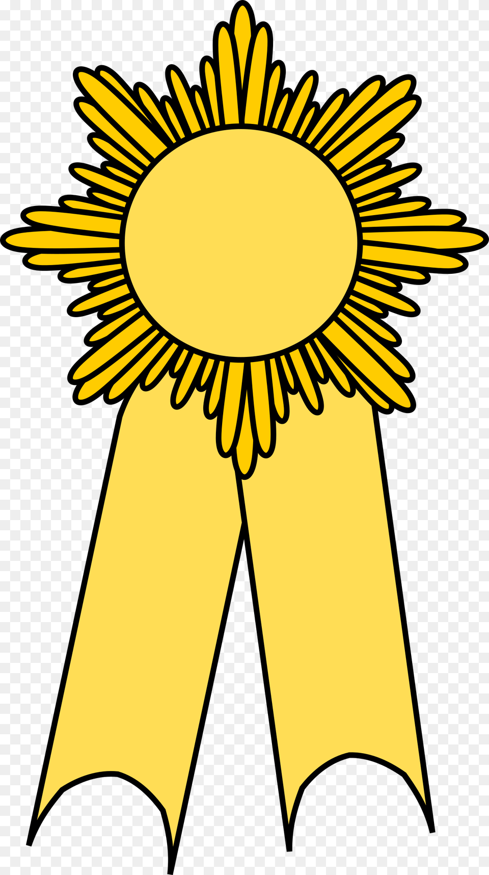 Prize Ribbon Gold Clip Arts Girl Scout Gold Award Clipart, Flower, Logo, Plant, Sunflower Free Png