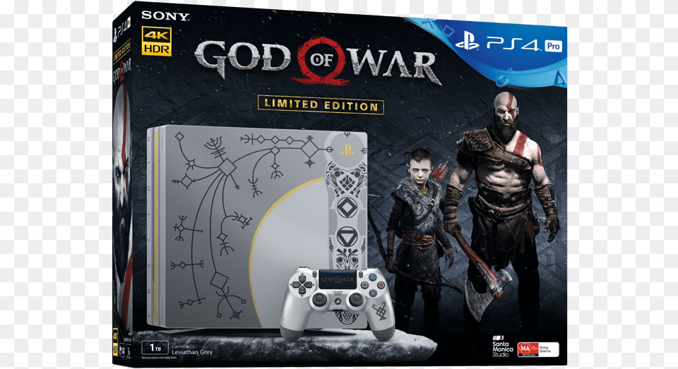 Pro 1tb God Of War Limited Edition Console Ps4 Pro God Of War, Adult, Person, Man, Male Free Png Download