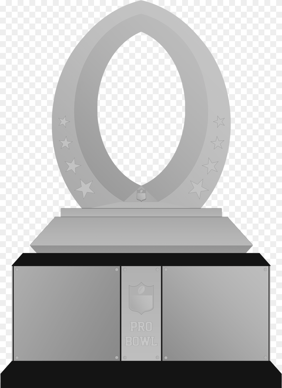 Pro Bowl Mvp Nfl Mvp Trophy, Gray, Disk Free Png Download