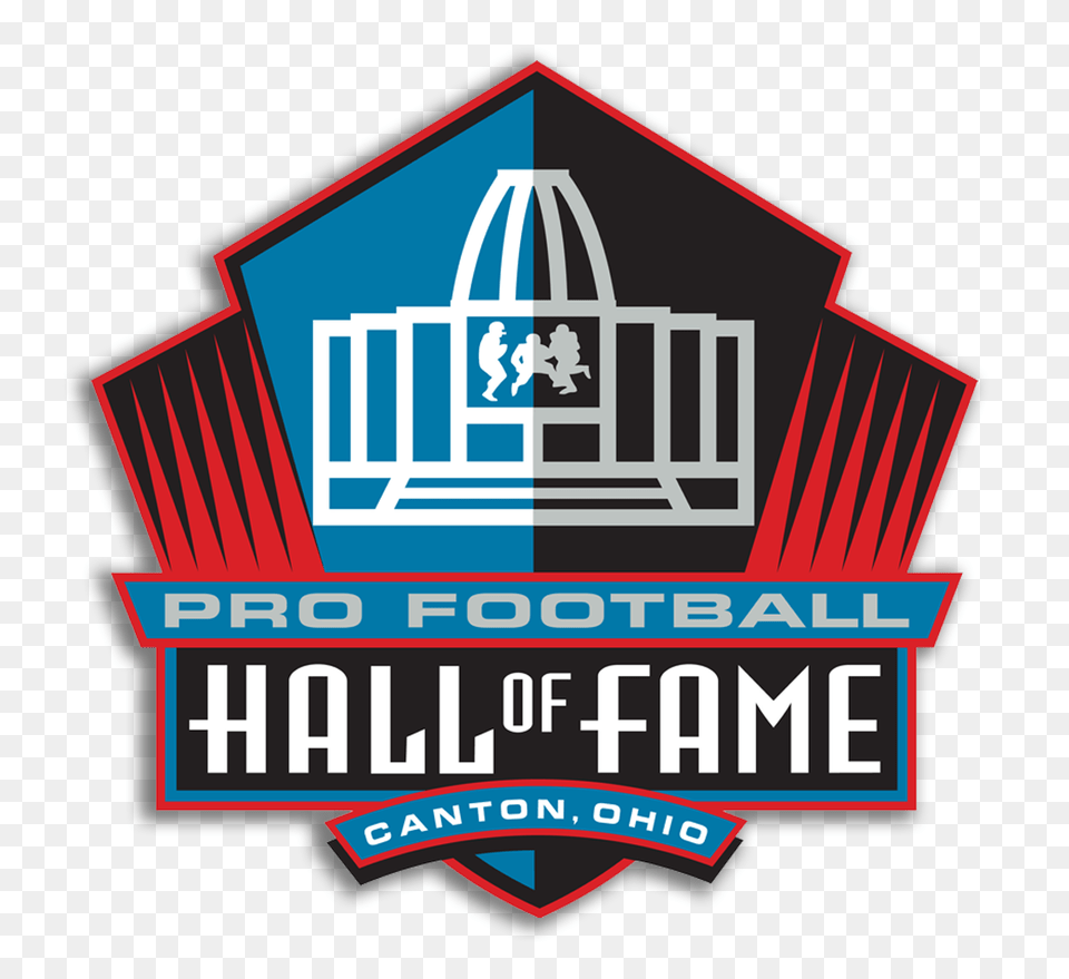 Pro Football Hall Of Fame Logo Pro Football Hall Of Fame Logo, Scoreboard, Emblem, Symbol, Advertisement Free Png