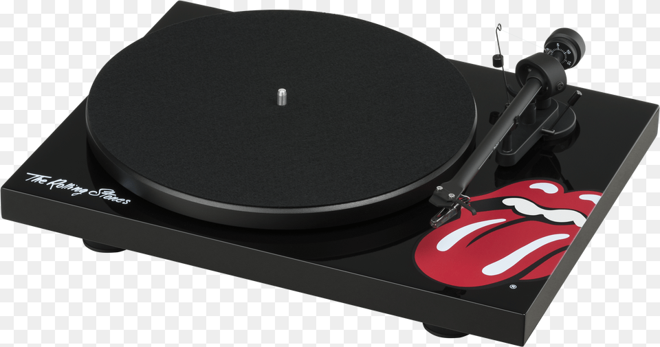 Pro Ject Paints It Black With New Rolling Stones Turntable Rolling Stones Plattenspieler Free Transparent Png