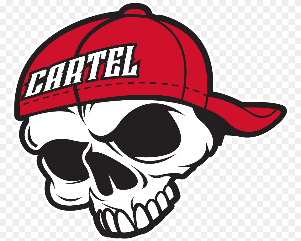 Pro Lid Helmet U2014 Cartel Baggers Of New Jersey Skull, Baseball Cap, Cap, Clothing, Hat Png