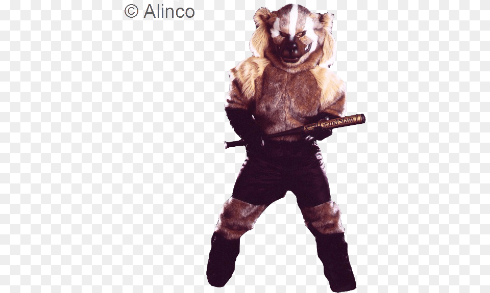 Pro Line Badgerwolverine Mascot Costume Wolverine Vs Badger, Animal, Wildlife, Bear, Mammal Png Image