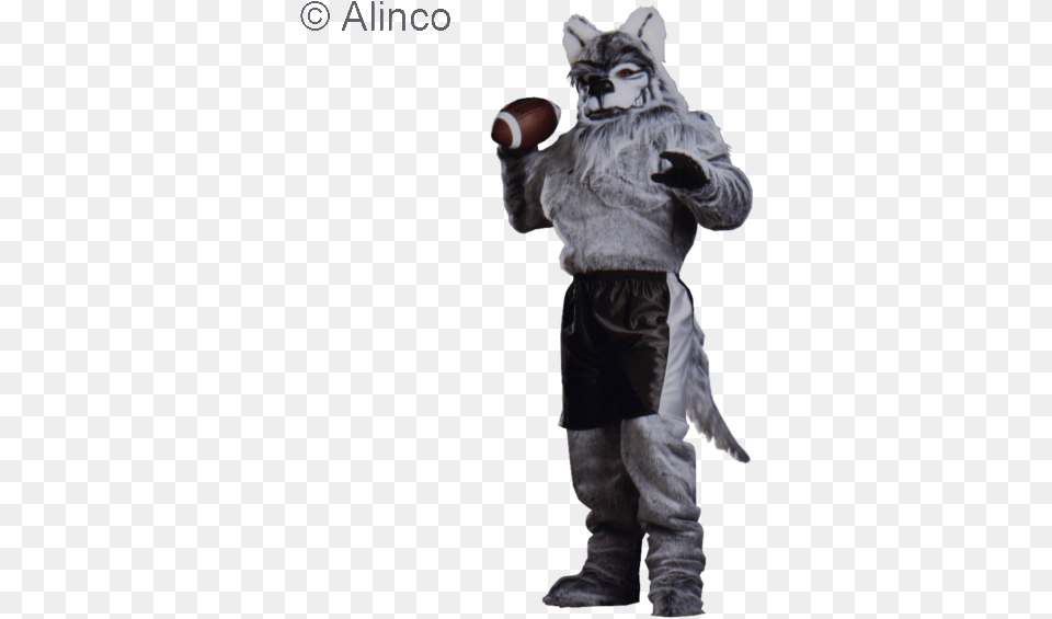 Pro Line Wolf Mascot Costume Halloween Costume, Baby, Person, American Football, American Football (ball) Free Png