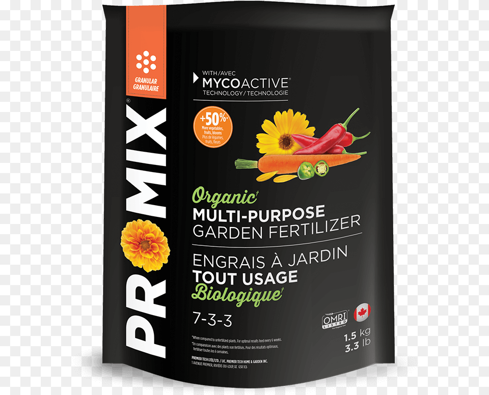 Pro Mix Organic Garden Fertilizer Multi Purpose 7 3 Tangelo, Advertisement, Herbal, Herbs, Plant Png Image