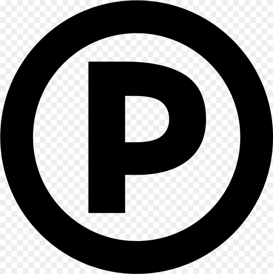 Pro Outdoor Services P Copyright Symbol, Gray Png Image