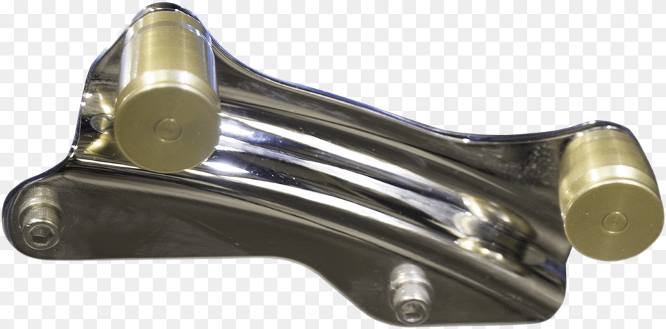 Pro Pad Brass 30mm Bullet Shell Casing Saddlebag Docking Fork, Bronze Png Image