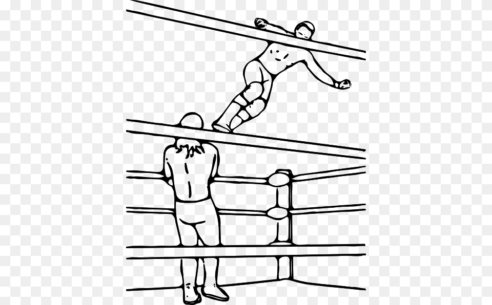 Pro Wrestling Super Dropkick Clip Art, Person Free Png Download