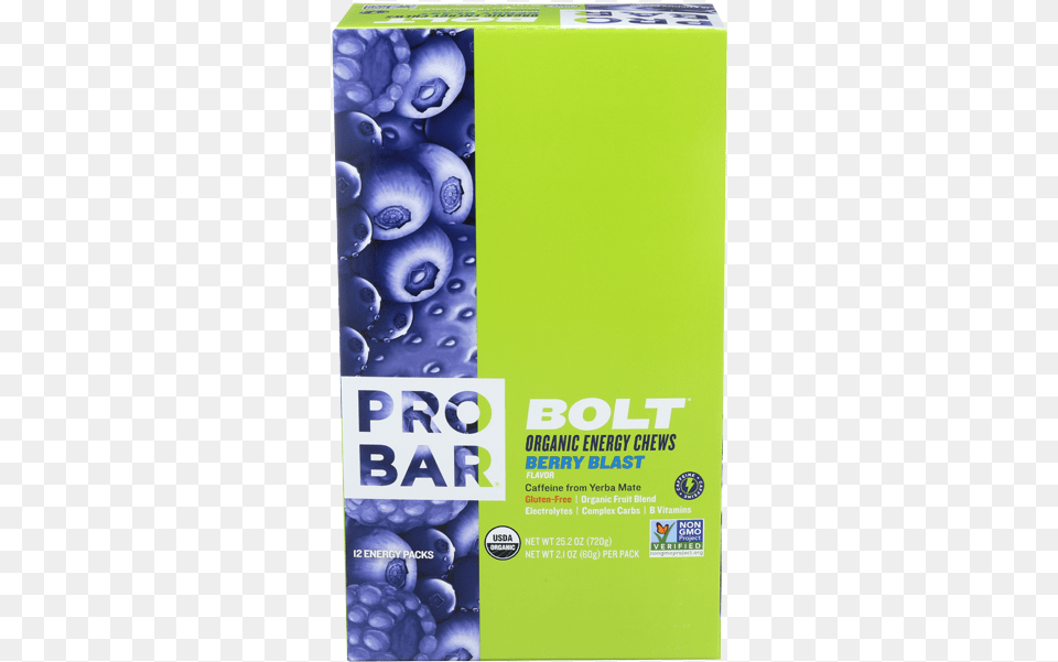 Probar Bolt Energy Chew Berry Blast Organic Box Of, Advertisement, Poster Free Transparent Png